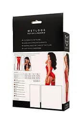 Боді Glossy Wetlook Doja XL (червоний) - мініатюра 15