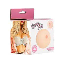 Мастурбатор-груди Cutie Pies Hannah's Handful - Pussy & Boob, глибина 9.9 см, віброкуль в подарунок - мініатюра 6