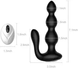 Анальна пробка - Anal Beads, Remote Controler - мініатюра 3