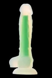 Фалоімітатор Radiant Glow In The Dark Soft 17.5 см зелений - мініатюра 8