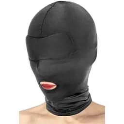 Капюшон для БДСМ з відкритим ротом Fetish Tentation Open Mouth Hood - мініатюра 3