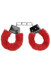 Наручники - Ouch! Beginner's Handcuffs Furry Red - мініатюра 8