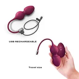 Вагінальні кульки з вібрацією Dorcel LOVE BALLS PLUM Dorcel SO7388 93396 - мініатюра 4