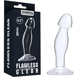 Анальная пробка LoveToy Flawless 16.5 см (прозрачный)