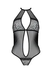 Сітчасте боді з мереживом на грудях Passion Satara Body S/M black - мініатюра 3