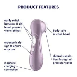 Вакуумний кліторальний стимулятор Satisfyer Pro 2 Violet - мініатюра 5