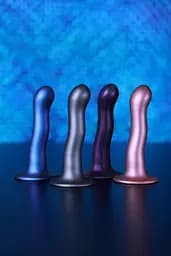 Фалоімітатор Ouch! Curvy G-Spot Dildo 7'' 17 cm (фіолетовий) - мініатюра 22