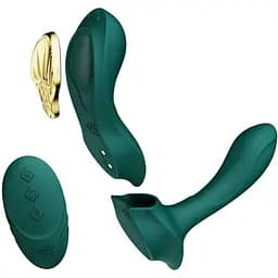 Смарт-вібратор у трусики Zalo - AYA Turquoise Green