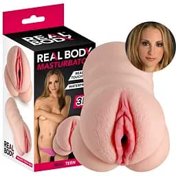 Реалістичний мастурбатор Real Body The Teen тілесний - мініатюра 3