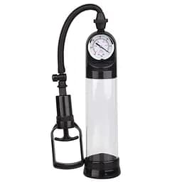 Помпа для пениса с манометром Dreamtoys Seven Creations Redline 29.5 см прозрачный