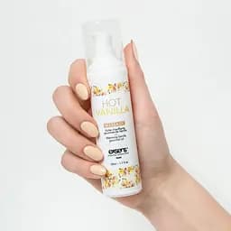 Масажна олія Exsens Hot Vanilla 50 мл розігріває, без цукру, без парабенів, їстівна - мініатюра 3