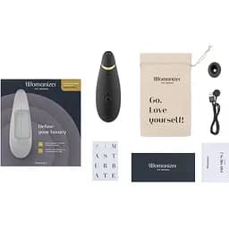 Вакуумний кліторальний стимулятор Womanizer Premium 2 Black - мініатюра 6