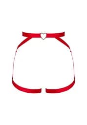 Пояс з гартерами Obsessive Elianes XL/2XL червоний - мініатюра 7