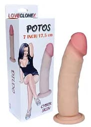 Фалоімітатор Boss Potos Loveclonex 7 20,5 см (тілесний) - мініатюра 2