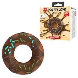 Ерекційне кільце Pretty Love Super Donut Cock Ring 4.6 см (коричневий) - мініатюра 7