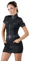 Еротичний костюм Cottelli Collection Costumes Police Dress M чорний - мініатюра 3