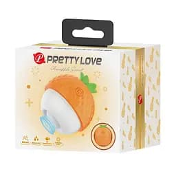 Кліторальний вібратор з пульсацією Pretty Love Pineapple Secret, помаранчевий PRETTY LOVE BI-300064-1 103513 - мініатюра 2