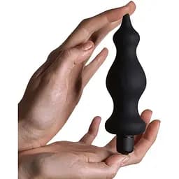 Анальна пробка з вібрацією Adrien Lastic Bullet Amuse Black діаметр 3.9 см - мініатюра 4
