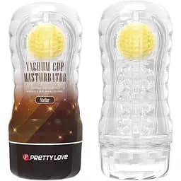 Мастурбатор Pretty Love Vacuum Cup Stellar желтый