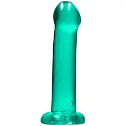 Фалоімітатор RealRock Crystal Clear 6.7" 17 см (зелений)