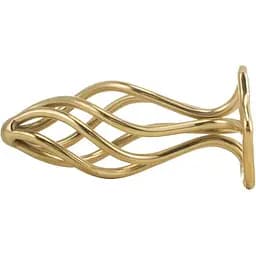 Анальна пробка Lockink Sevanda Hollow Spiral Golden Metal M - мініатюра 4