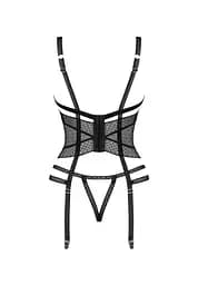 Корсет Obsessive Lanelia XS/S чорний - мініатюра 7