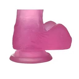 Фалоімітатор Lovetoy Jelly Studs Crystal 17.5 см фіолетовий - мініатюра 4
