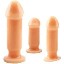 Набір анальних фалоімітаторів Prof. Jason C Anal Dildo Kit 3 шт тілесний