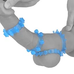 Набір ерекційних кілець Lovetoy Lumino Play Penis Ring 4 шт. блакитний - мініатюра 18