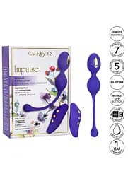 Вагінальні кульки CalExotics E-stim Dual Kegel Exerciser, 19.7 см, фіолетовий - мініатюра 12