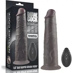Вибратор Lovetoy Dual-Layered Silicone Nature Cock 8.0apos;apos; 20.5 см (черный)