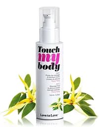 Масажний гель і змазка 2 в 1 Love To Love Touch My Body Ylang-Ylang зволожуючий 100 мл - мініатюра 2