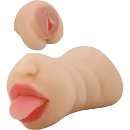 Двойной мастурбатор Crazy Bull Sarah телесный