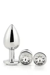 Набір анальних пробок Dream Toys Gleaming Love Silver Plug Set