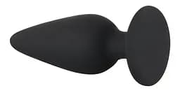 Анальна пробка Black Velvets Heavy Plug Small чорна - мініатюра 3