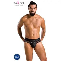 Труси чоловічі Passion 030 Slip Open Tom black L/XL - мініатюра 5