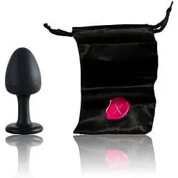 Анальна пробка Dorcel Geisha Plug Ruby M з кулькою всередині створює вібрації діаметр 3.2 см - мініатюра 3