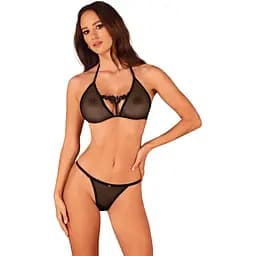 Комплект білизни Obsessive Celia Noir XS/S чорний