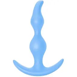 Анальная пробка Lola Games Bent Anal Plug 13 см (голубой)