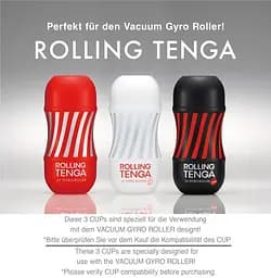 Мастурбатор Tenga Rolling Cup Strong білий - мініатюра 7