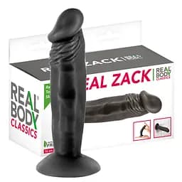 Фалоімітатор Real Body Real Zack 16 см чорний - мініатюра 2