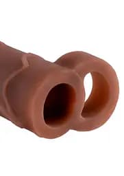 Насадка на пеніс Pipedream Perfect 2" Extension with Ball Strap 19.1 см коричневий - мініатюра 4