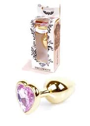 Анальна пробка Jewellery Gold Heart PLUG Rose Boss Series 64-00036 101635