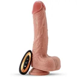 Вибратор Crushious Inviktus 8,5" 22 см (телесный)