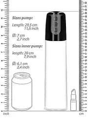 Вакуумна помпа Automatic Cyber Pump with Masturbation Sleeve - Transparent SHOTS 36-PMP032TRA 101918 - мініатюра 3