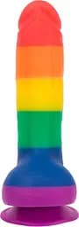 Райдужний фалоімітатор Addiction - JUSTIN - 8" - RAINBOW, 20,3 см, силікон - мініатюра 2