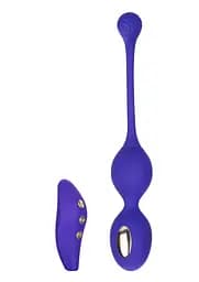 Вагінальні кульки CalExotics E-stim Dual Kegel Exerciser, 19.7 см, фіолетовий - мініатюра 2