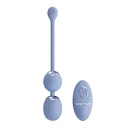 Вагінальні віброкульки Pretty Love Willie Vibrating Kegel Balls Light Blue - мініатюра 3