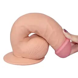 Реалістичний фалоімітатор з мошонкою The Ultra Soft Dude 8.5 дюйма - мініатюра 2