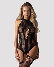 Комбінезон Obsessive Bodystocking F240 S/M/L чорний - мініатюра 4
